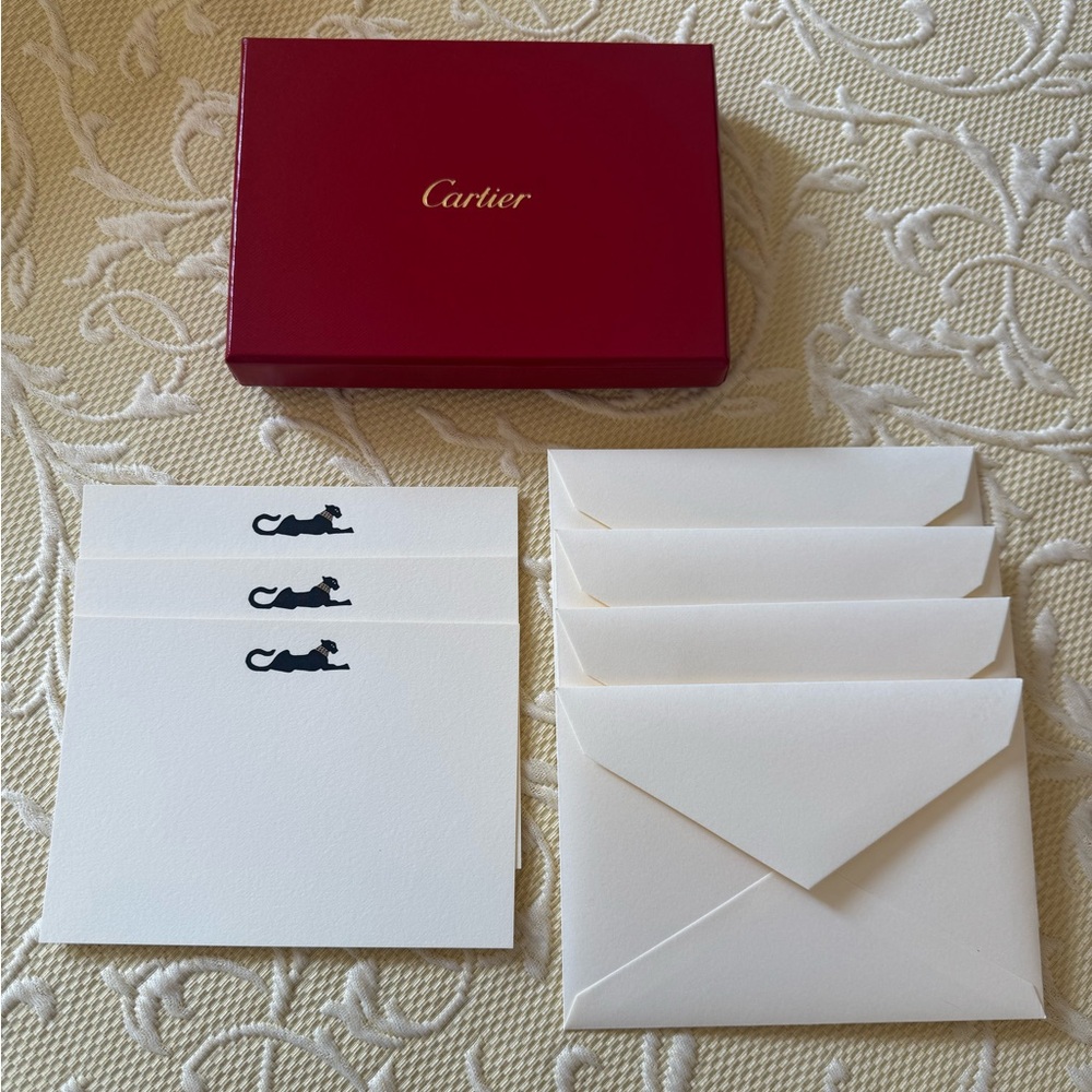 Cartier cards and envelopes